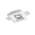 Χωνευτό Σποτ γυψοσανίδας Erin μονόφωτο 1xGU10 από γύψο τετράγωνο σε χρώμα λευκό Aca | G90041C